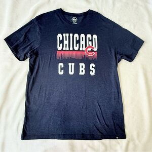 MLBP Mens Tshirt Shortsleeve Top Chicago Cubs Baseball Cotton Sport Fans XL